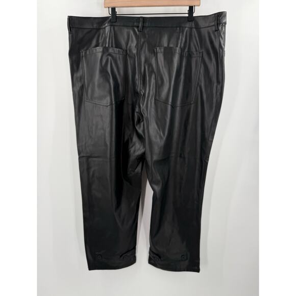 Pistola Pants SZ 24W Tammy High Waist Button Fly Black Faux Leather Trousers NWT - Picture 16 of 16